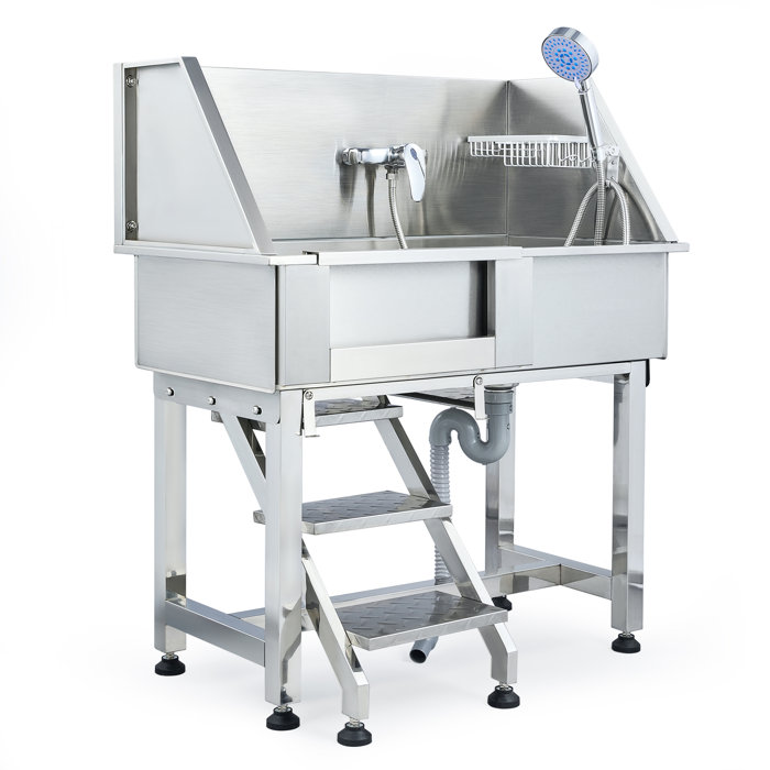 COZ Stainless Steel Dog Bathtub and Grooming Tub & Reviews Wayfair